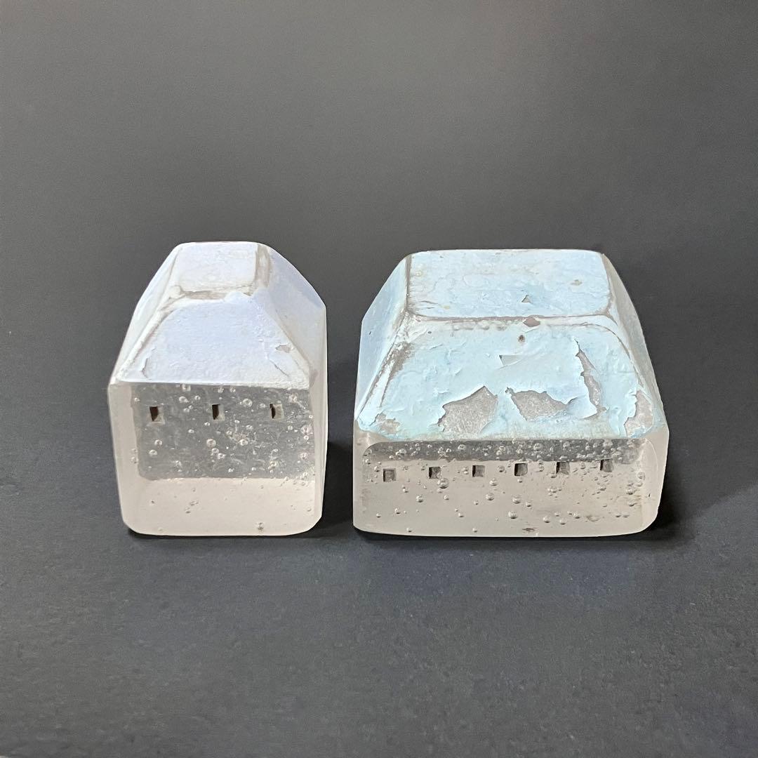 【にゃんこ】Mellow glass セット ガラスのおうち 水色