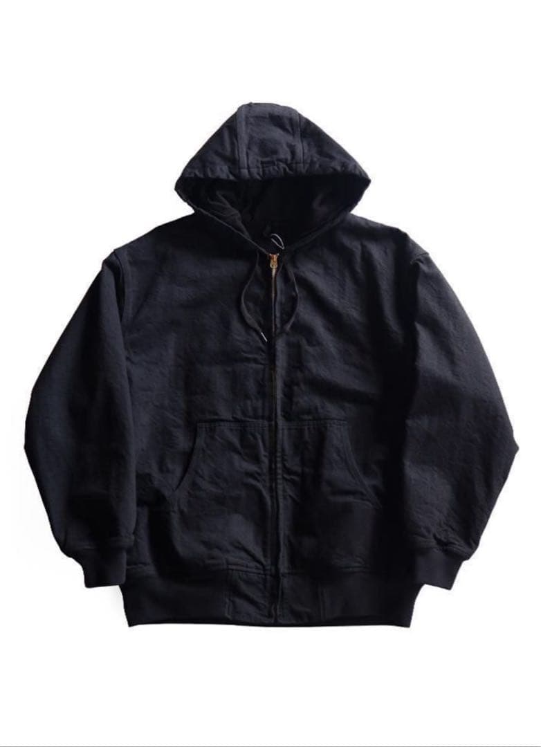 ジャケット・アウター COMOLI 25AW BLACK DENIM ZIP PARKA