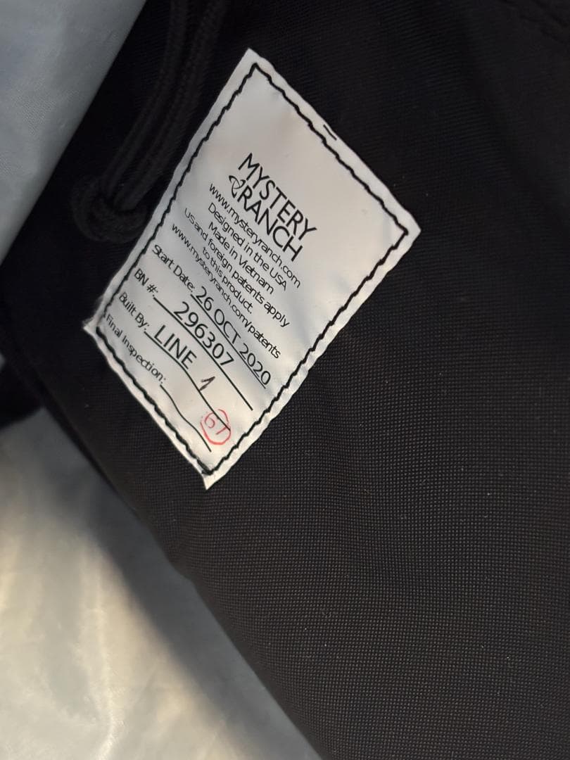 ミステリーランチ Mystery Ranch フルムーン CRAZY BLACK