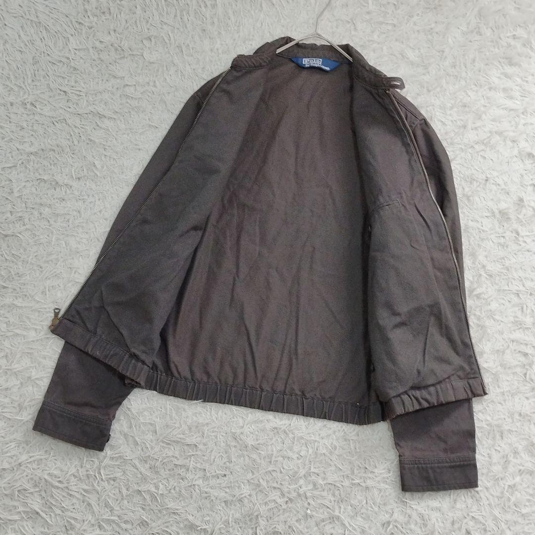 17244✨ポロラルフローレン 三角タグ スウィングトップ 90s S ブルゾン