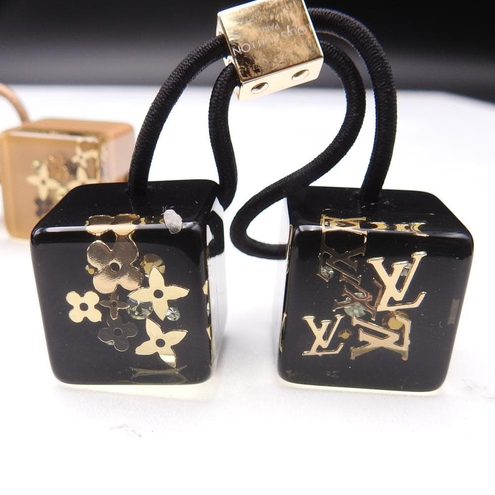 ルイ ヴィトン ヘアキューブ アンクルージョン ヘアゴム 2個セット ベージュ