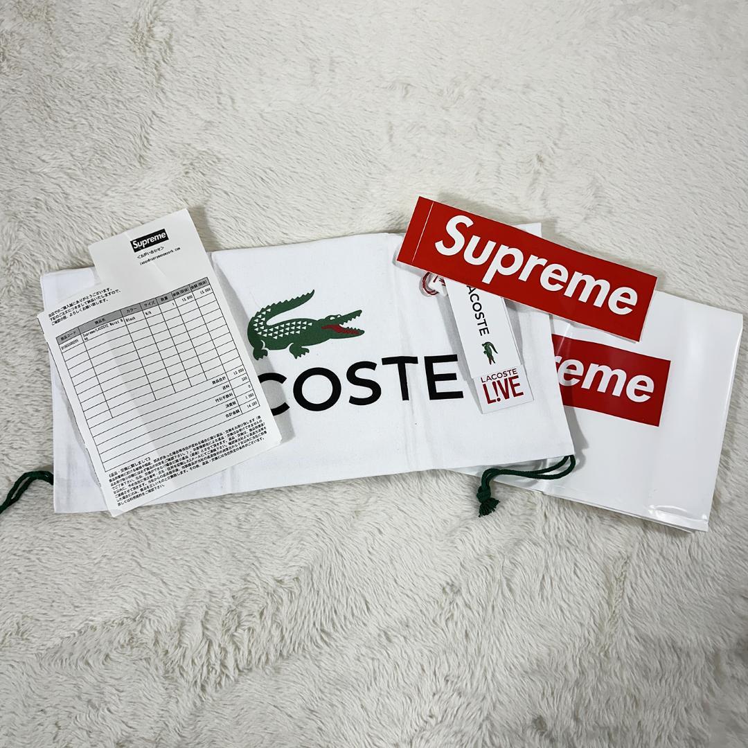 SUPREME×LACOSTE 18SS ウエストバッグ レザー 購入証明付