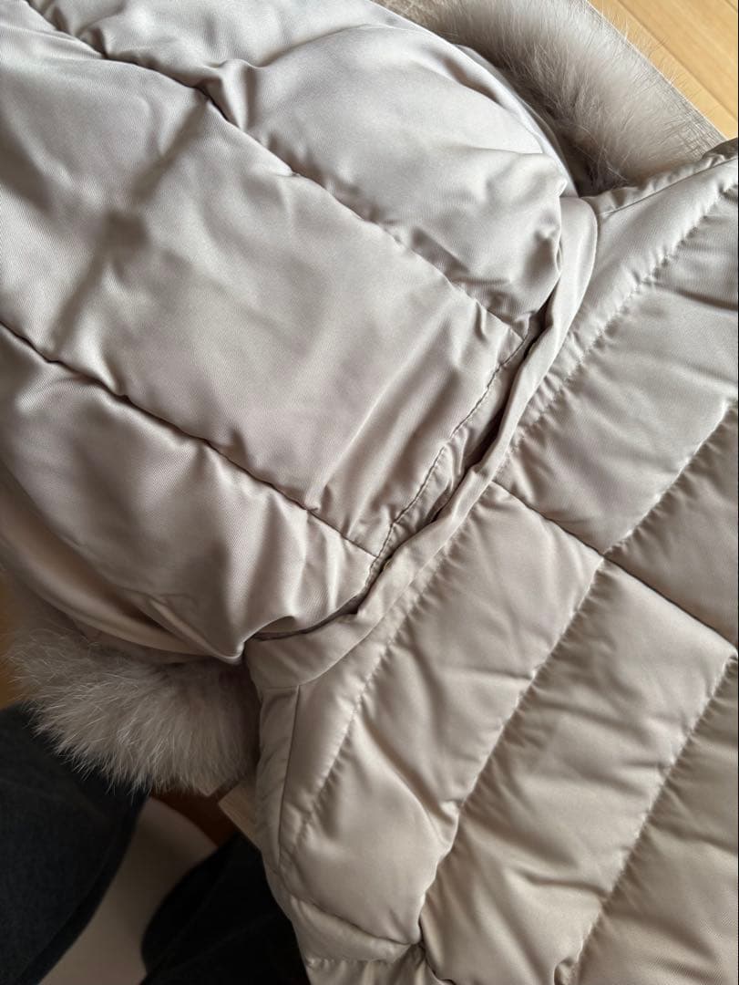 INDIVI フード付き ダウンジャケット