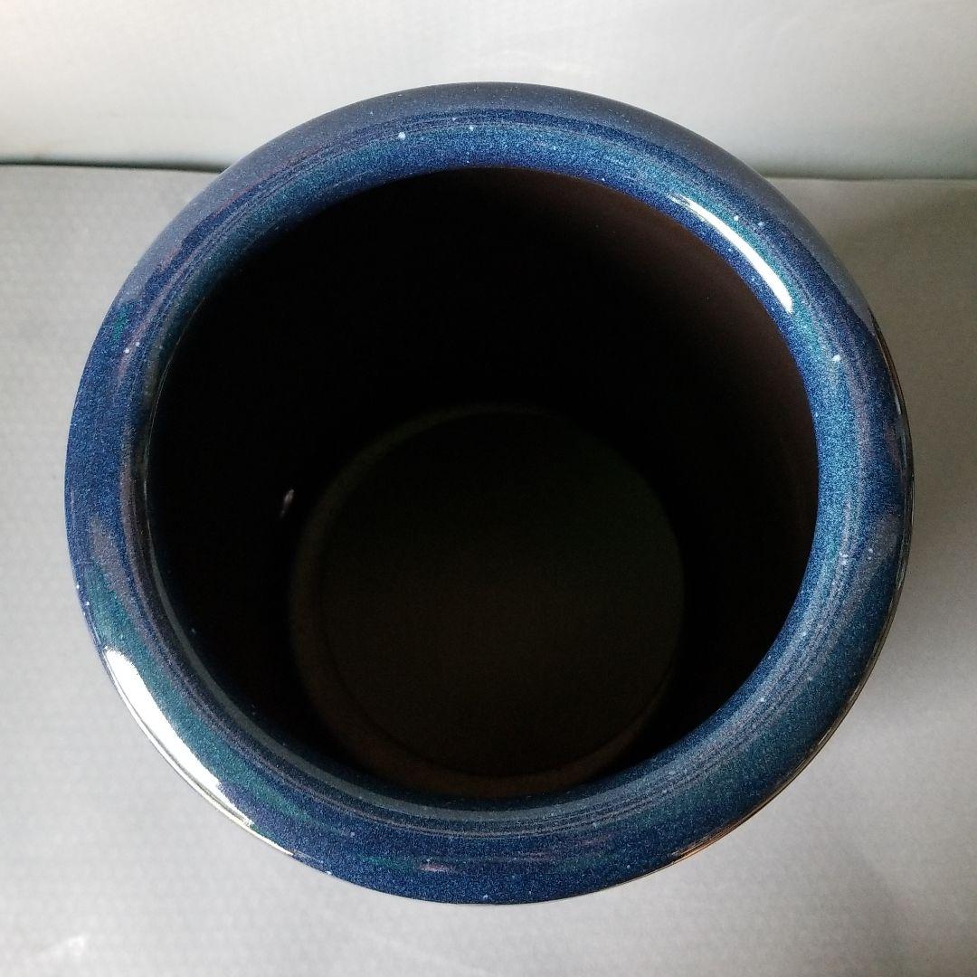 信楽焼　傘立て  生子釉 高さ４０cm