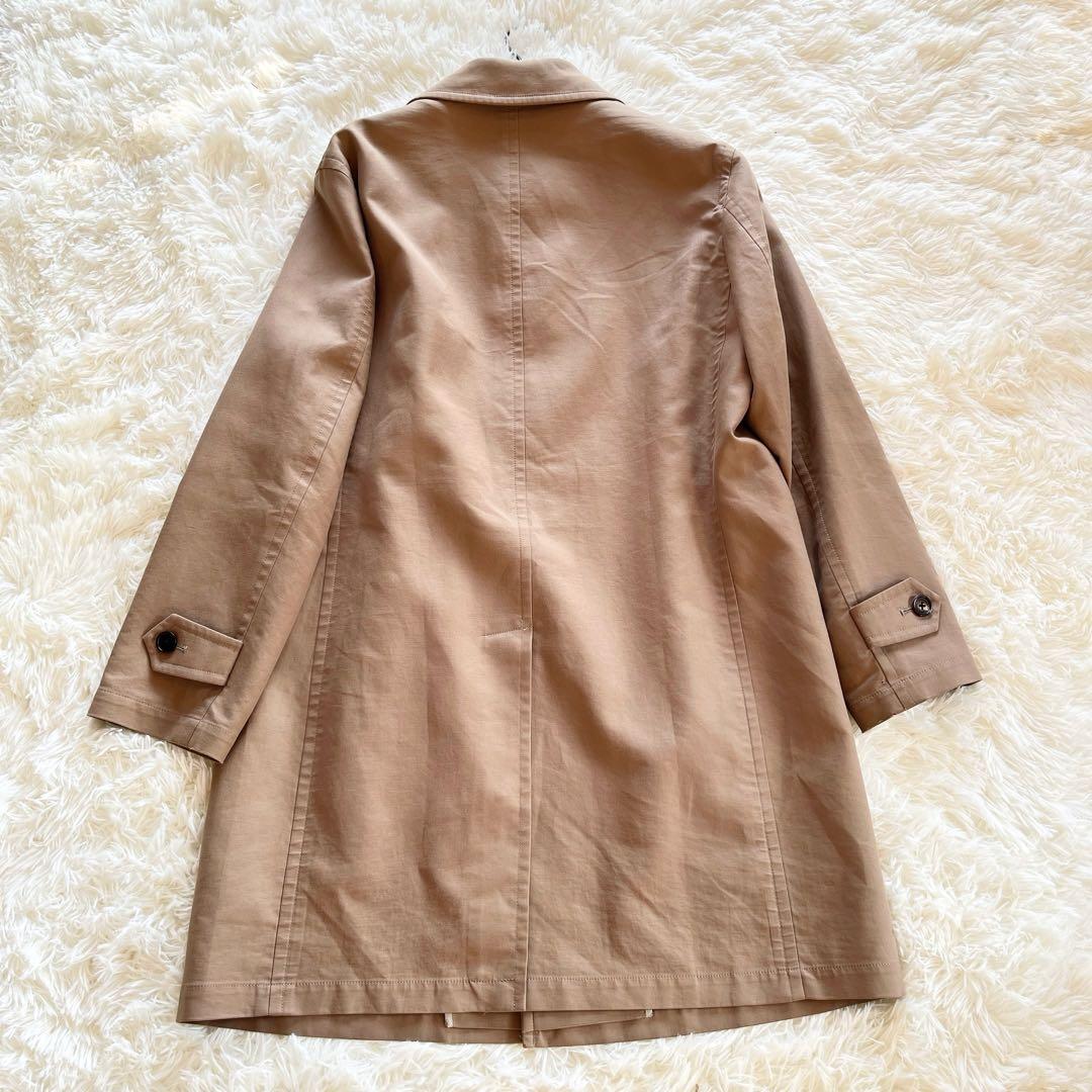 バーバリー　ステンカラーコート　ベージュ　ライナー付き　ノバチェック　ブラウン