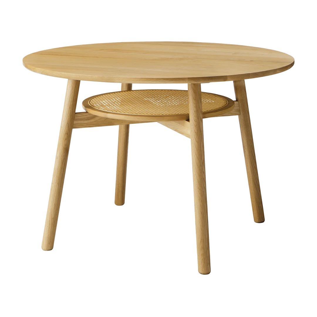 SOLK(ソルク) ラウンドダイニングテーブル Φ1100 unico 無垢