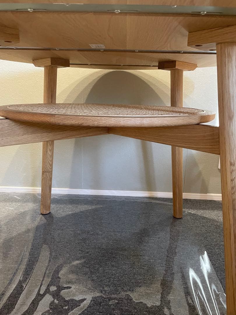 SOLK(ソルク) ラウンドダイニングテーブル Φ1100 unico 無垢