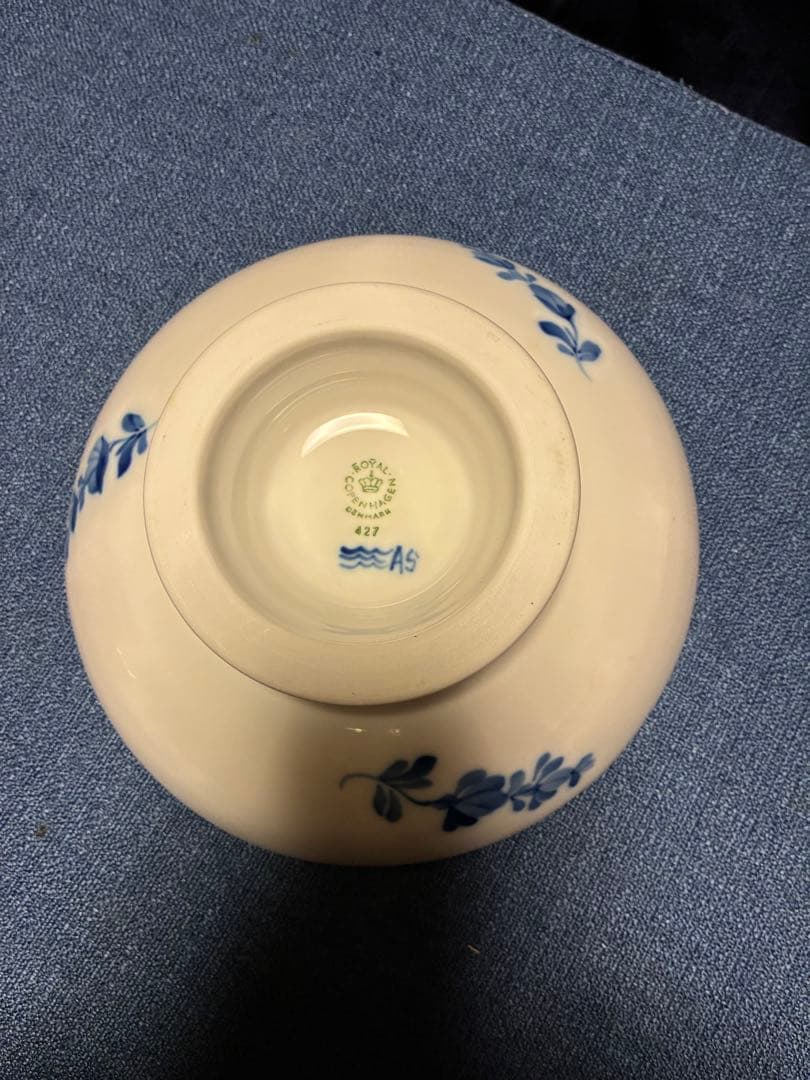 【希少・廃盤】ロイヤルコペンハーゲン ブルーフラワー 高台付ボウル コンポート