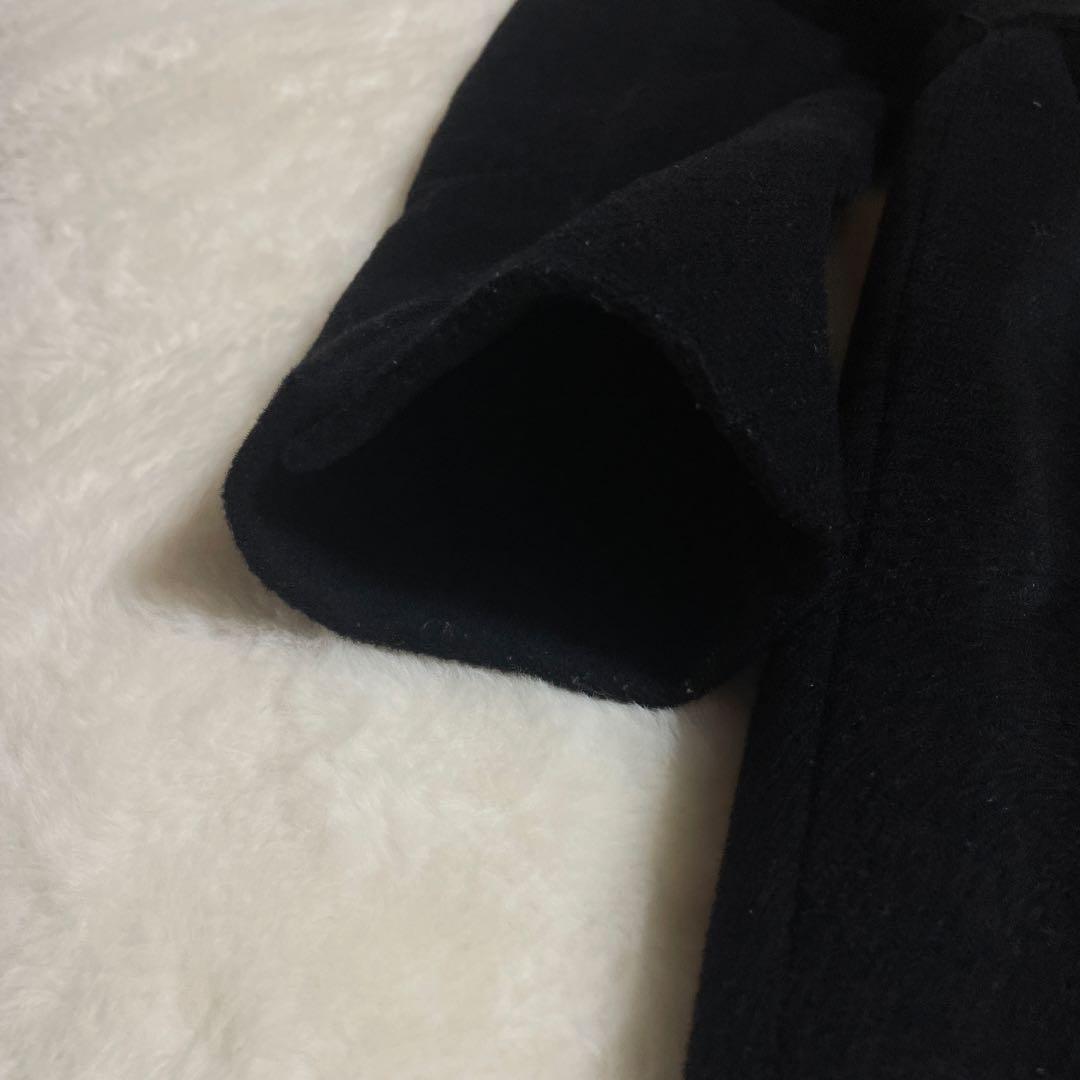 【極美品】23区　比翼　ロングコート　チェスター　ベルト　ウール、アンゴラ　M