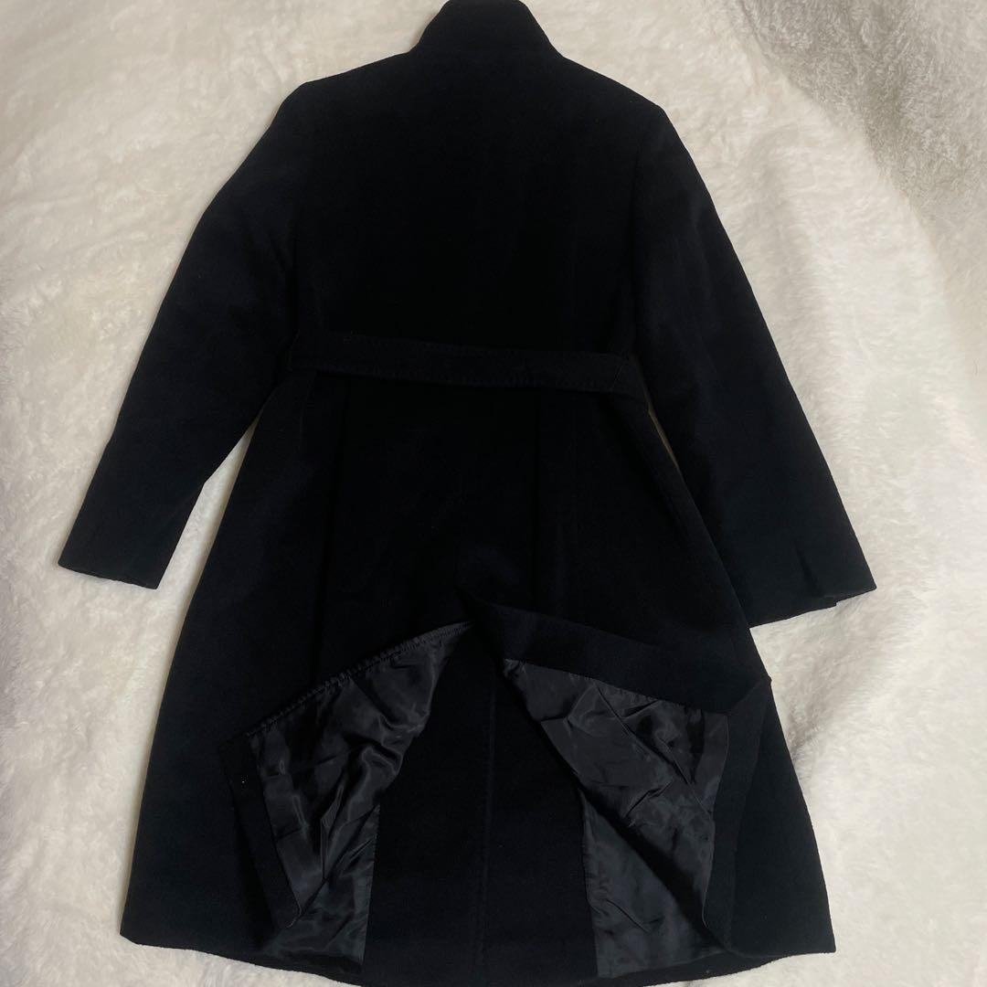 【極美品】23区　比翼　ロングコート　チェスター　ベルト　ウール、アンゴラ　M