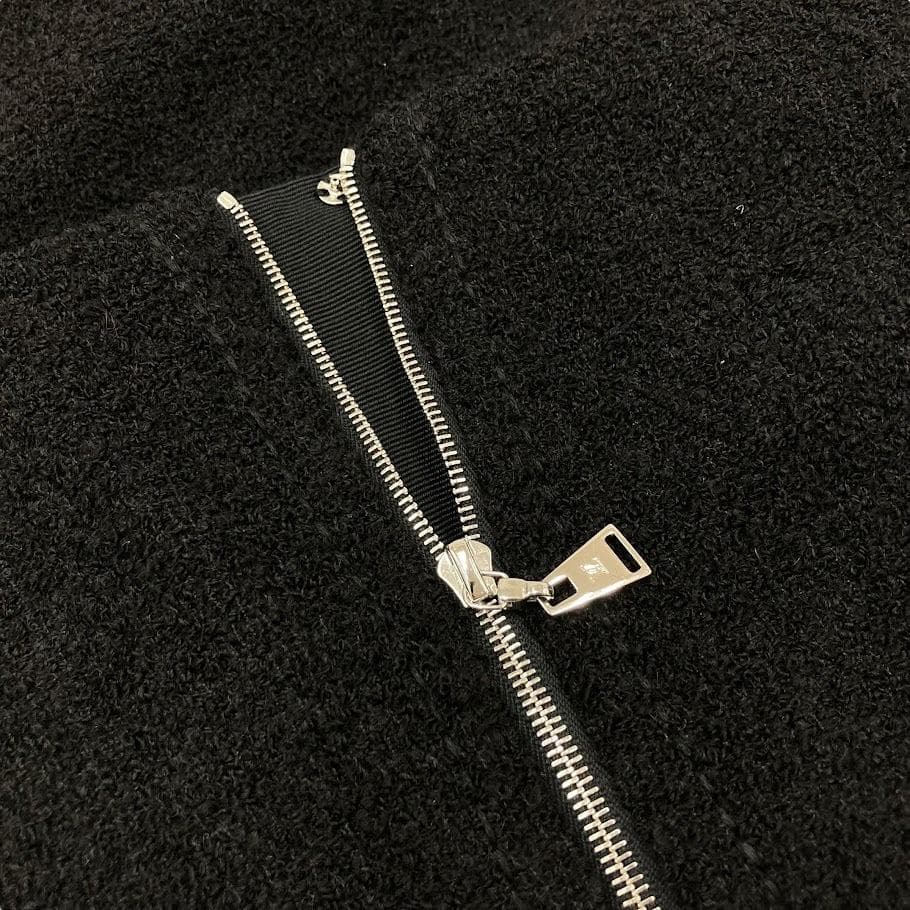 ☆ルイヴィトン フレアスカート ブラック RW142A アルパカ混 ウール