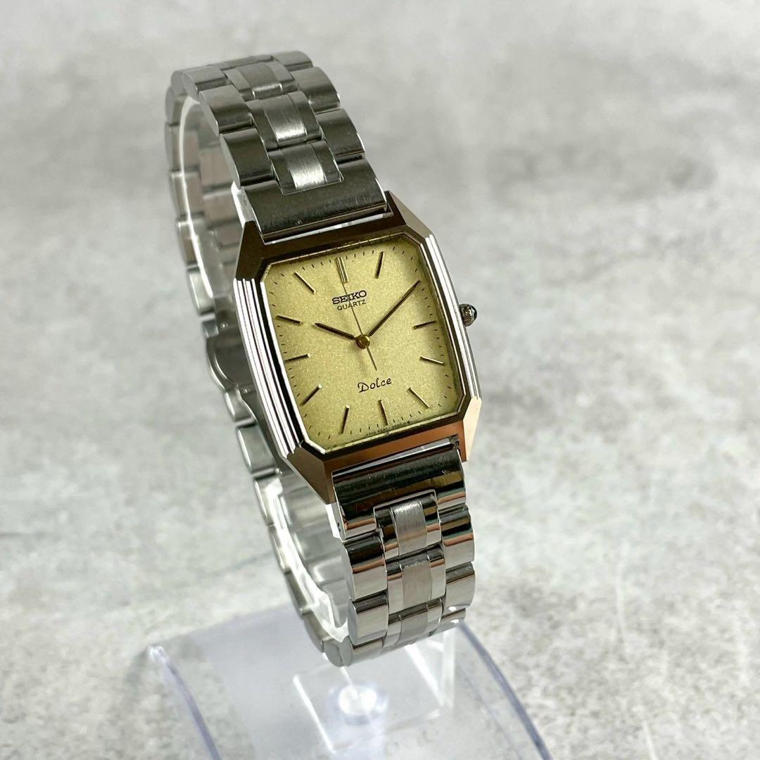【稼働/新品電池/新品ベルト】SEIKO セイコー ドルチェ クォーツ腕時計
