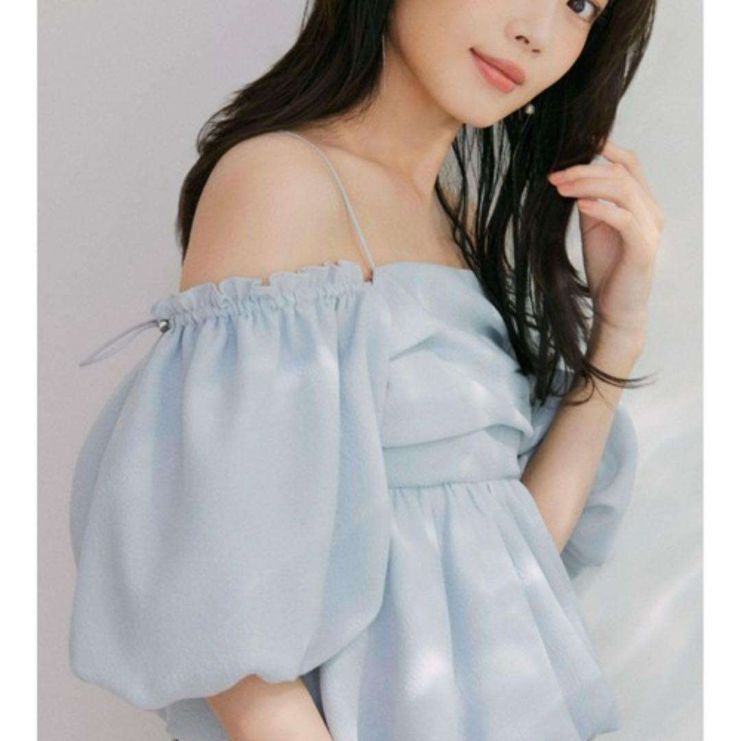 FRAY I.D フレイアイディー 3wayオフショルパフスリーブブラウス