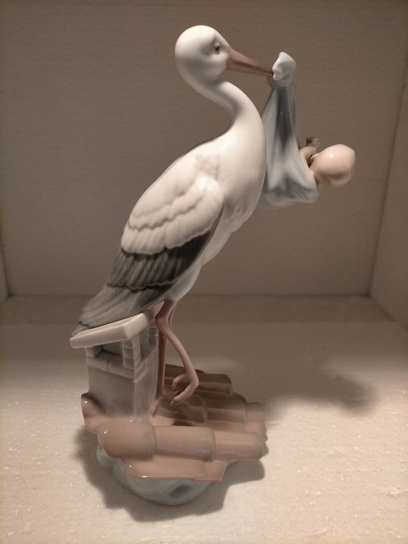 リヤドロ　lladro コウノトリの贈り物　男の子
