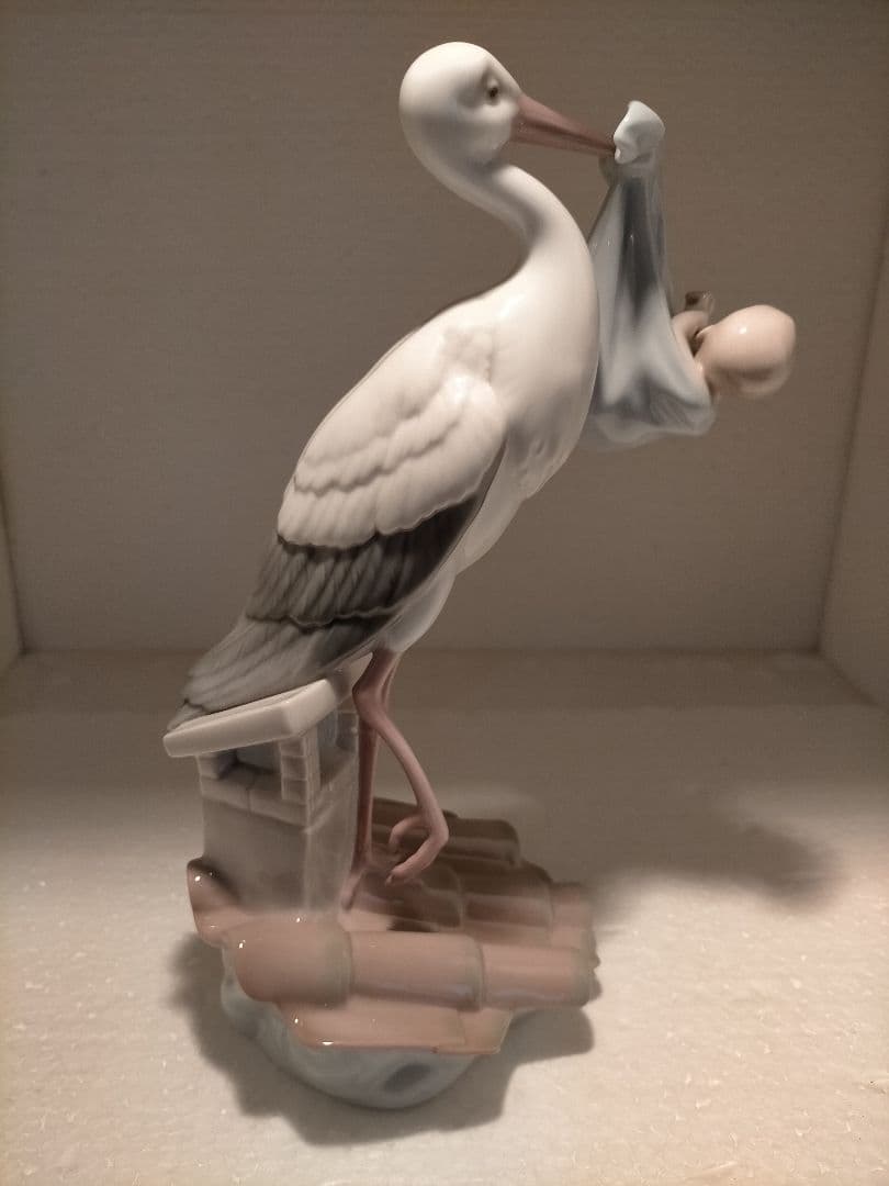 リヤドロ　lladro コウノトリの贈り物　男の子
