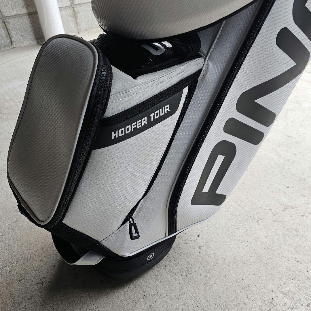 PING HOOPER TOUR キャディバッグ ホワイト9.５型
