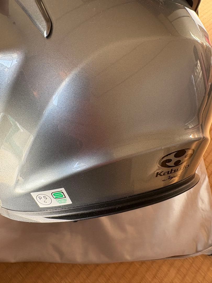 OGK KABUTO SHUMA Lシルバー ヘルメット