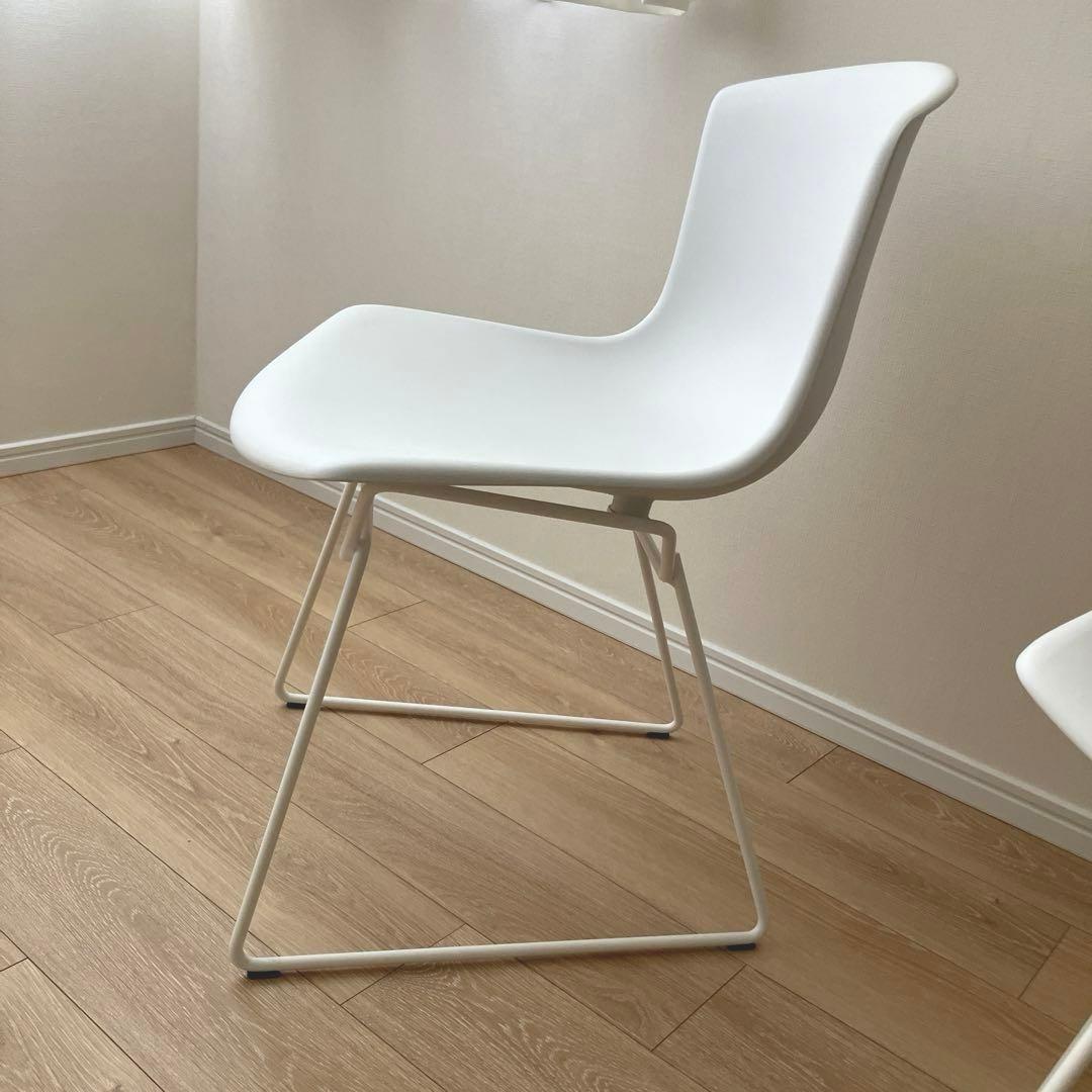 Knoll ノル プラスチックサイドチェア 白　1脚 〔在庫2脚あり〕　イタリア