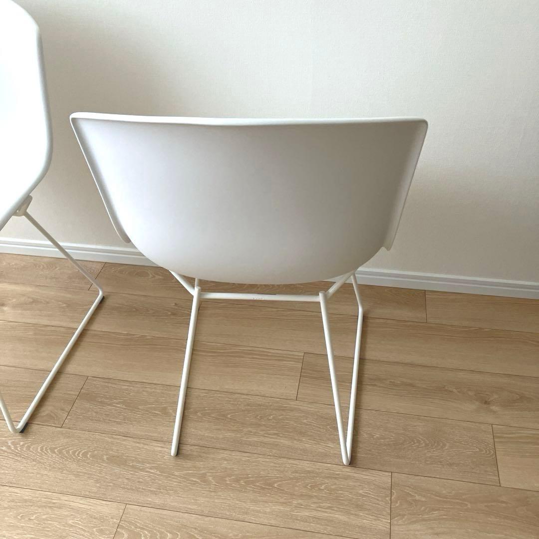Knoll ノル プラスチックサイドチェア 白　1脚 〔在庫2脚あり〕　イタリア