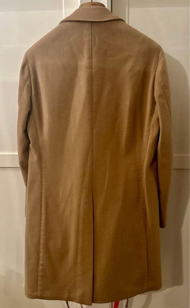 韋*天様 【美品】LARDINI カシミヤ混　キャメル チェスターコート