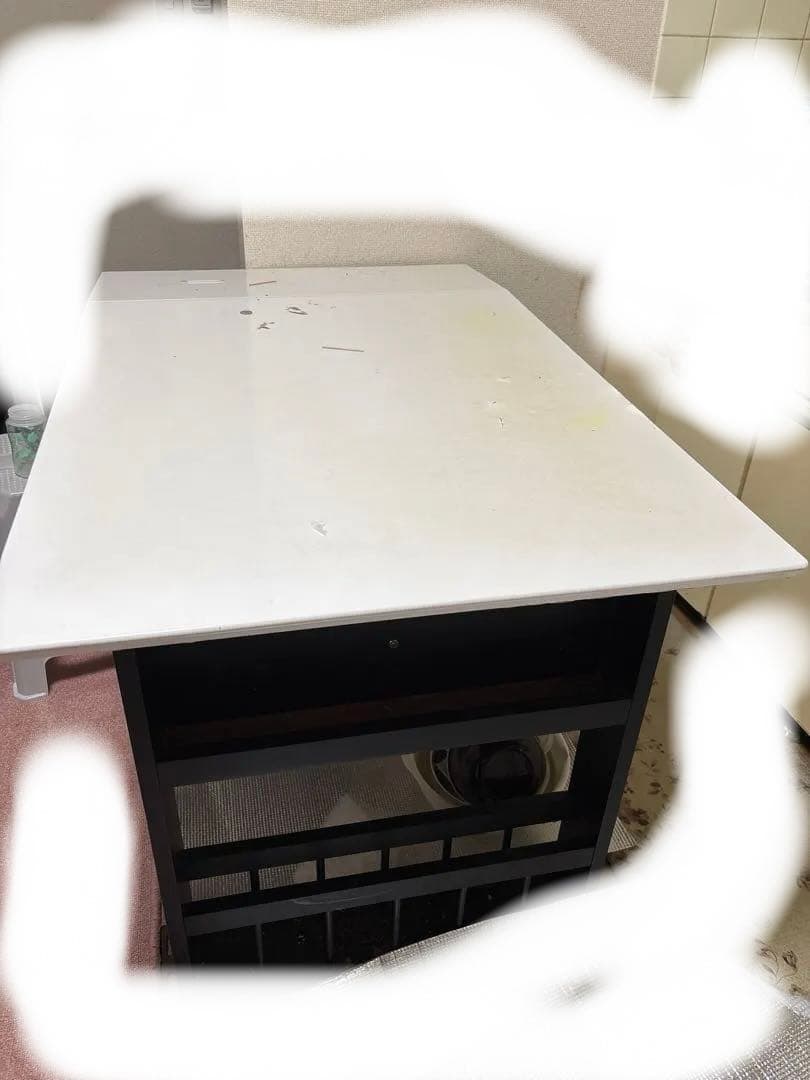 ホワイト長方形ダイニングテーブルと椅子セット