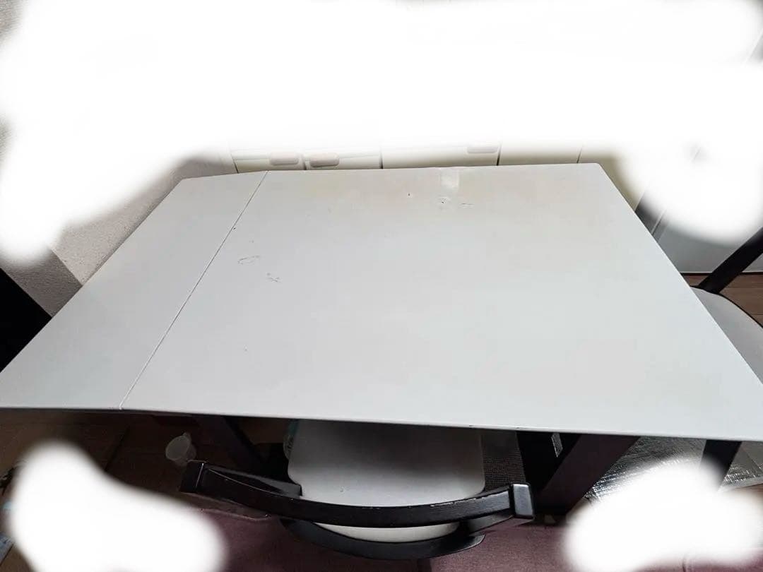 ホワイト長方形ダイニングテーブルと椅子セット