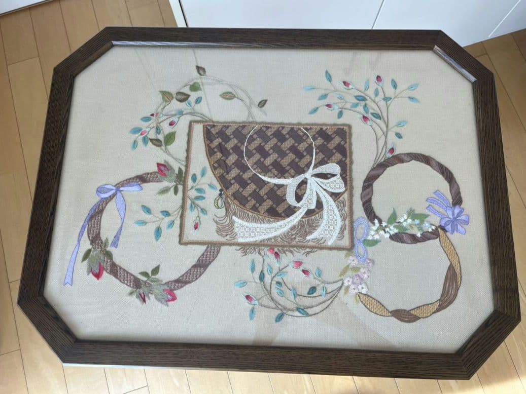 【戸塚刺繍】折り畳みサイドテーブル