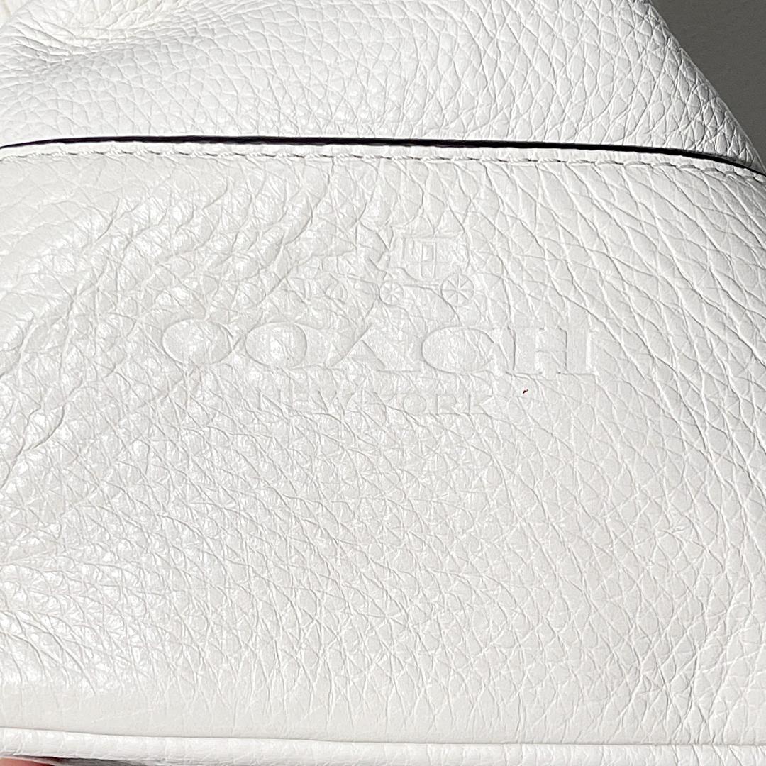 未使用 COACH コーチ レザー ボストンバッグ ホワイト 2way