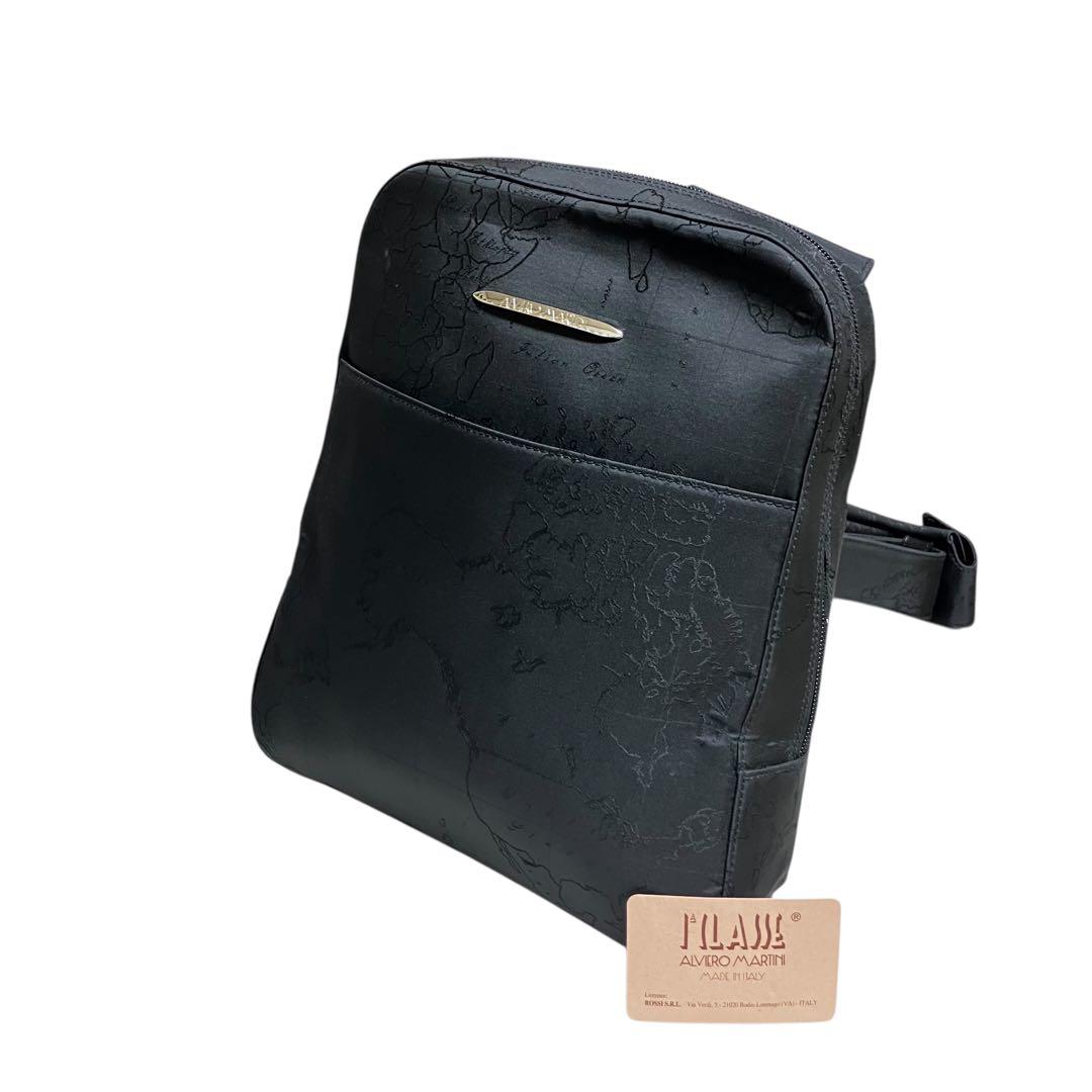 激レア✨ALVIERO MARTINI プリマクラッセ 黒地図 ショルダーバッグ