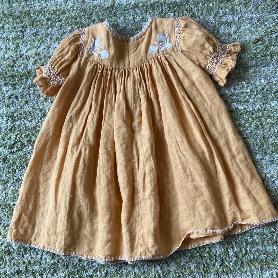 Apolina Dora Dress - Mango（SIZE：3-5Y）