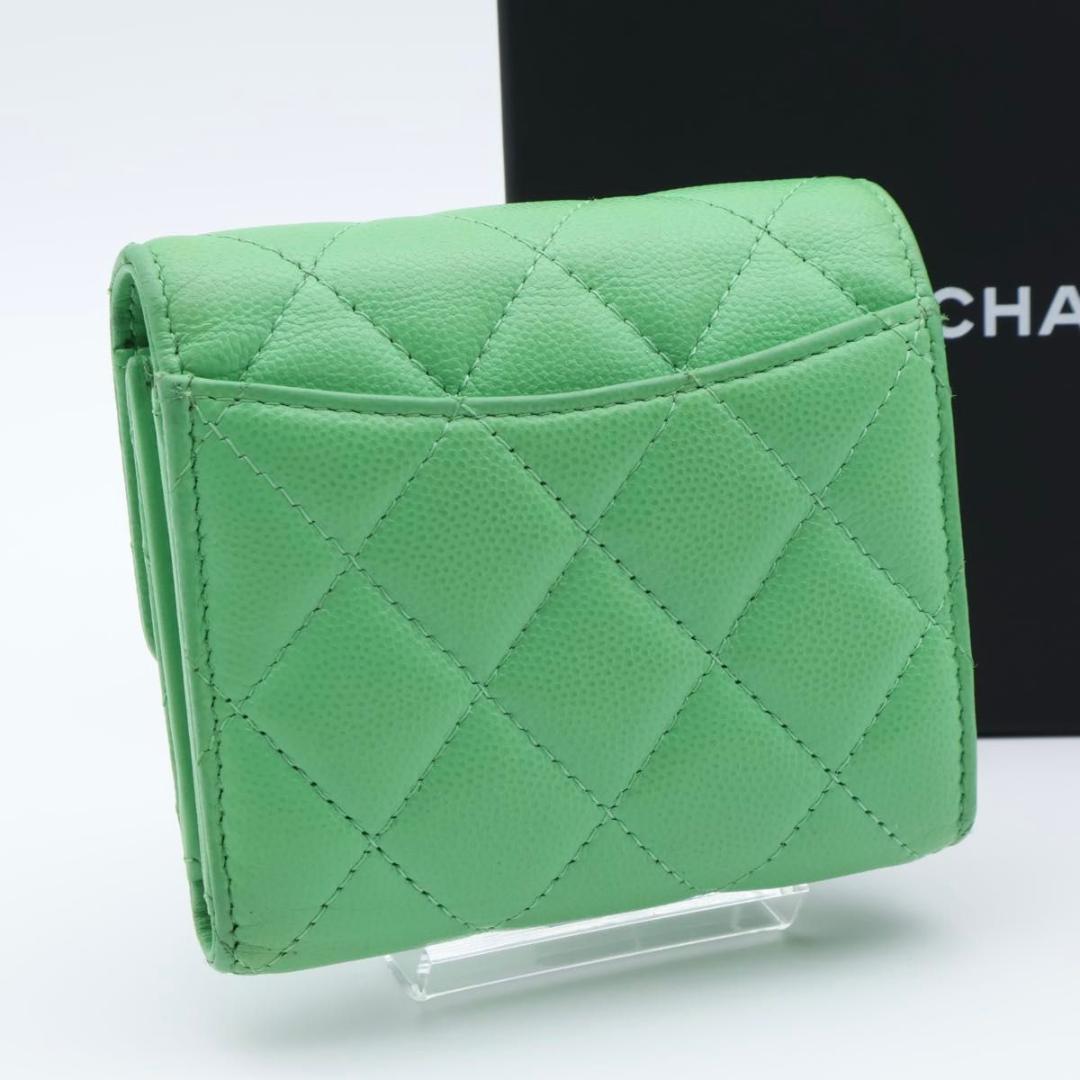 【極美品】CHANEL マトラッセ　スモールフラップウォレット　三つ折り