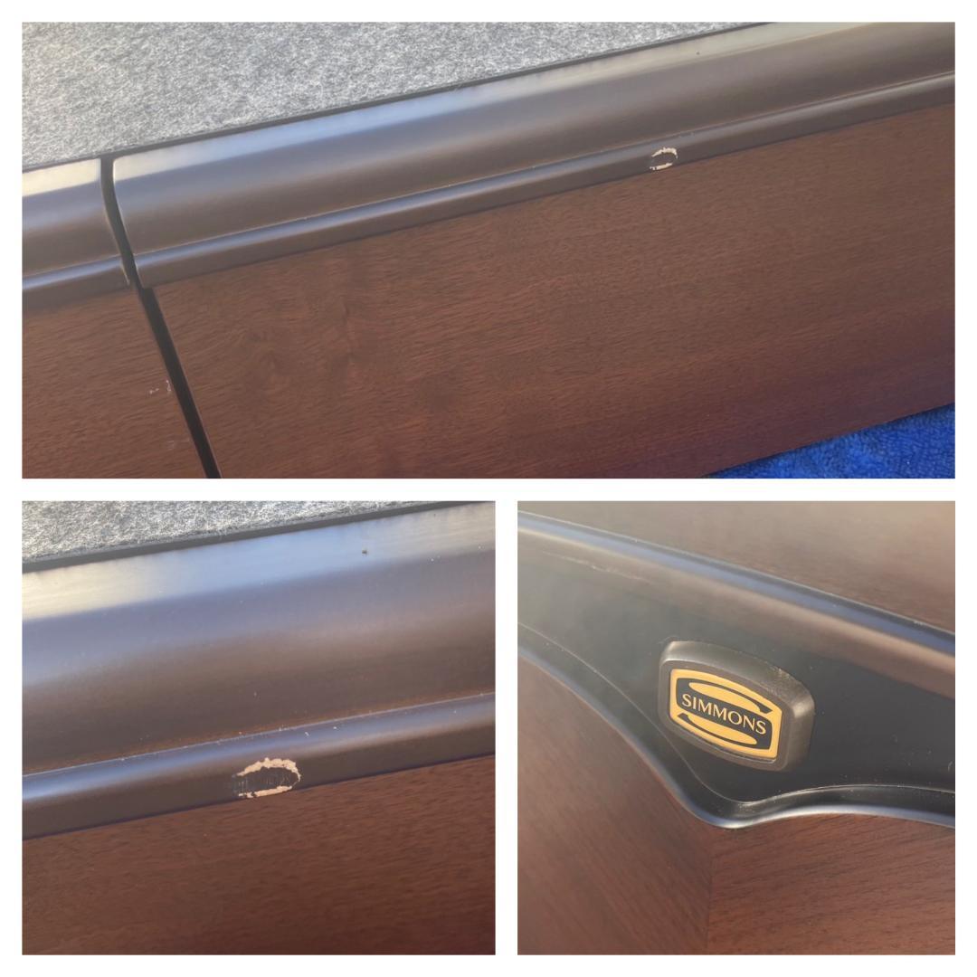 T♢918 シモンズ セミダブルベッドフレーム 引き出し付 地域限定組立送料無料