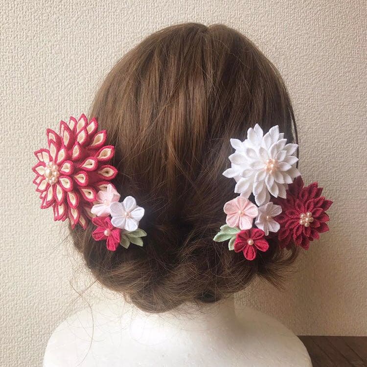 つまみ細工 成人式 髪飾り