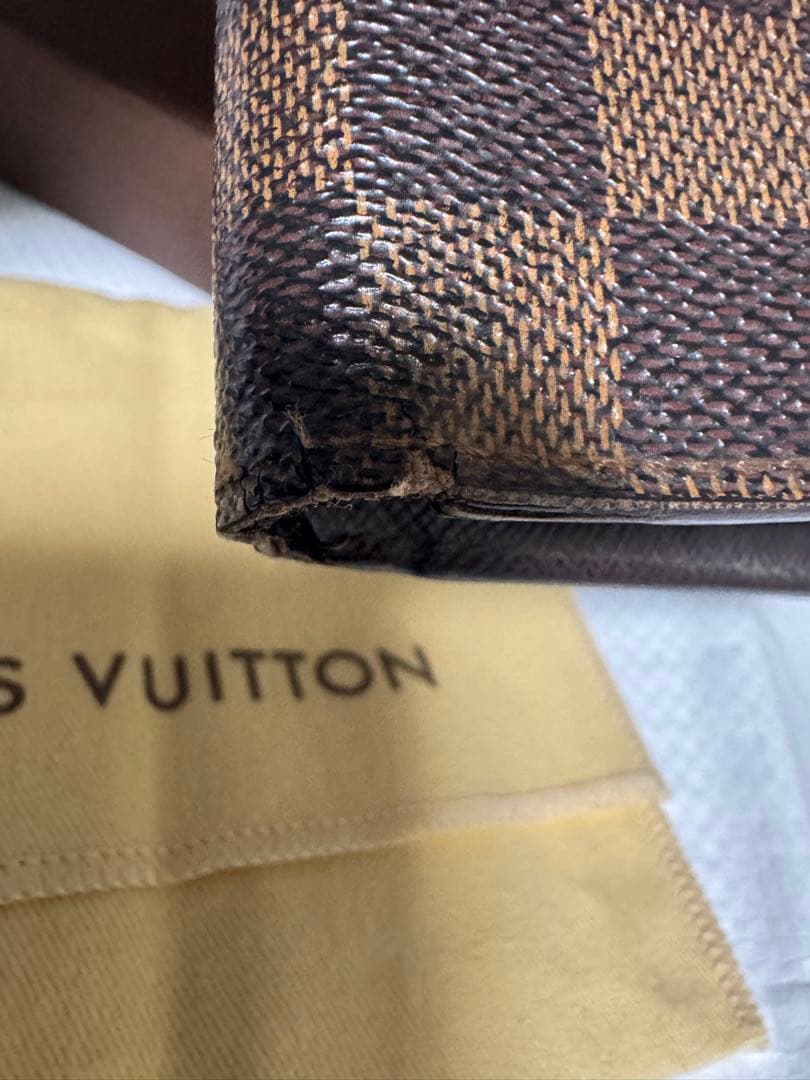 Louis Vuitton ルイヴィトン 二つ折り財布 ダミエ 箱・保存袋付き