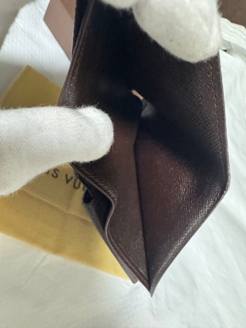 Louis Vuitton ルイヴィトン 二つ折り財布 ダミエ 箱・保存袋付き