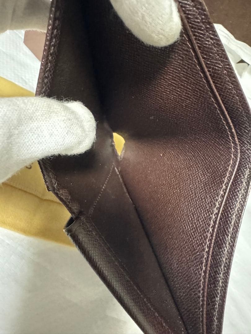 Louis Vuitton ルイヴィトン 二つ折り財布 ダミエ 箱・保存袋付き