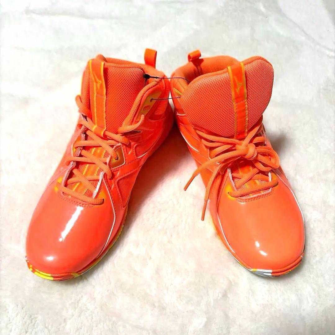 ミズノ ウエーブダイバースLG4 Ltd オレンジ×イエロー×ホワイト24.5㌢