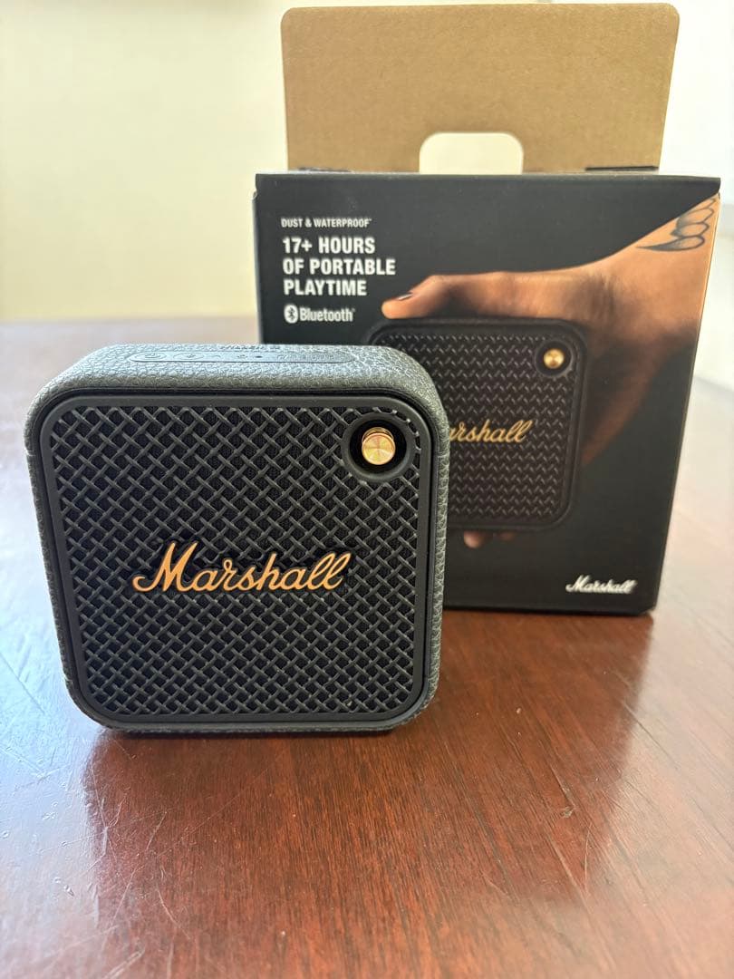 Marshall ワイヤレススピーカー ブラック（箱・充電ケーブル付き）