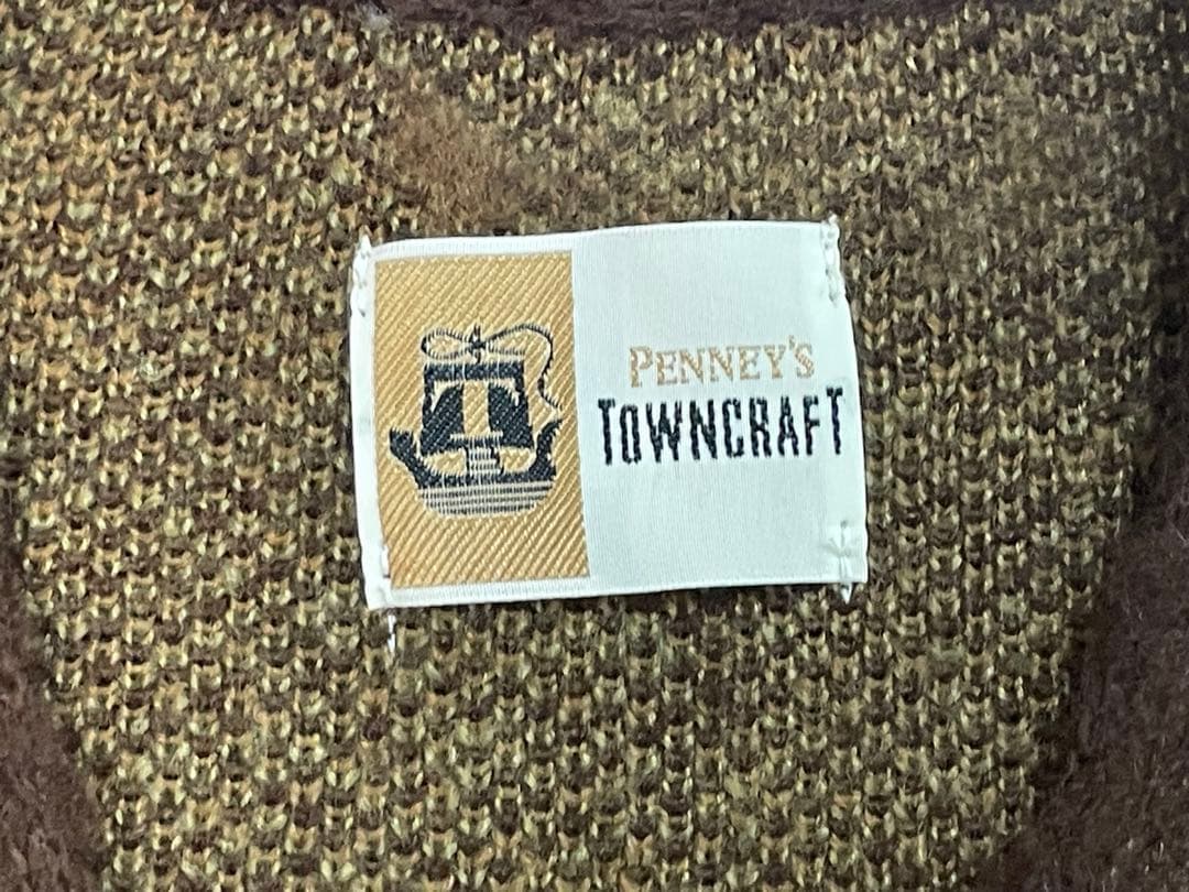 80s~90s Towncralt タウンクラフト カーディガン ペイズリー柄