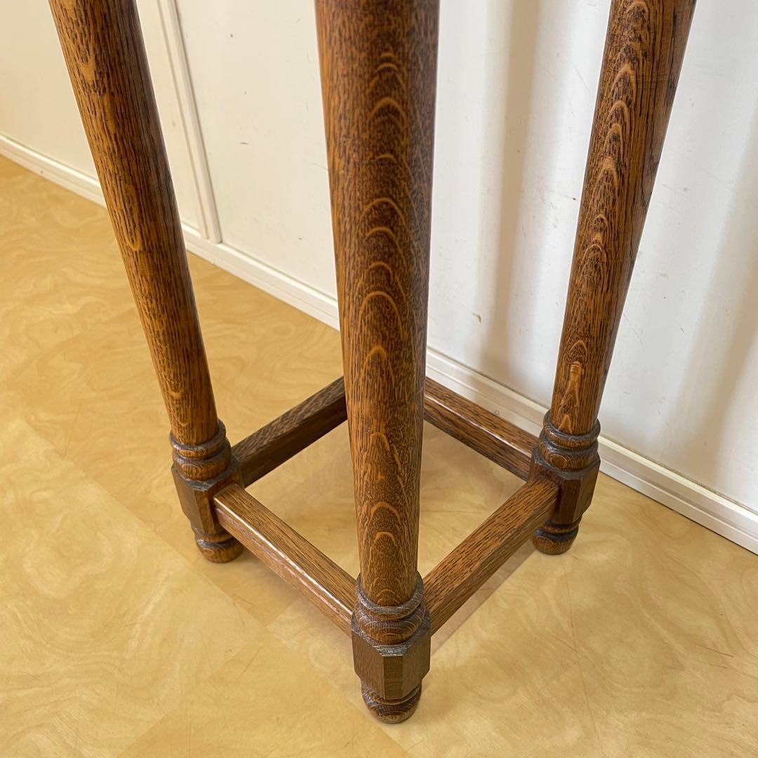 オーク材 フラワースタンド 花台 サイドテーブル コンソール アンティーク