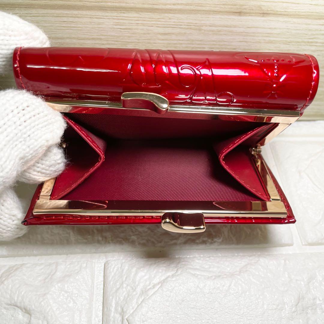 【新品・未使用】Vivienne Westwood 三つ折り財布 バーガンディー