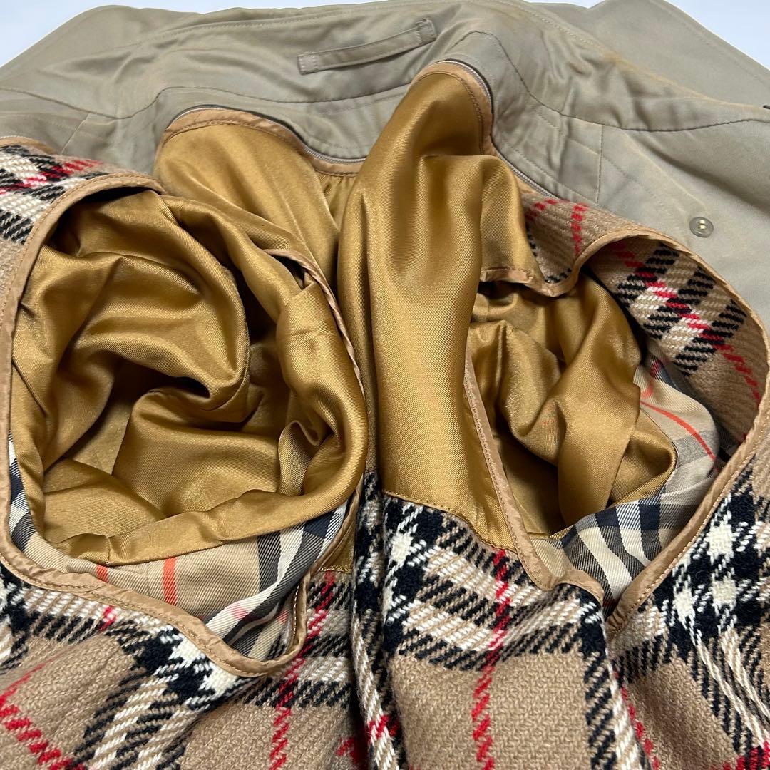 バーバリー ダブル トレンチコート ライナー ノバチェック ベルト11