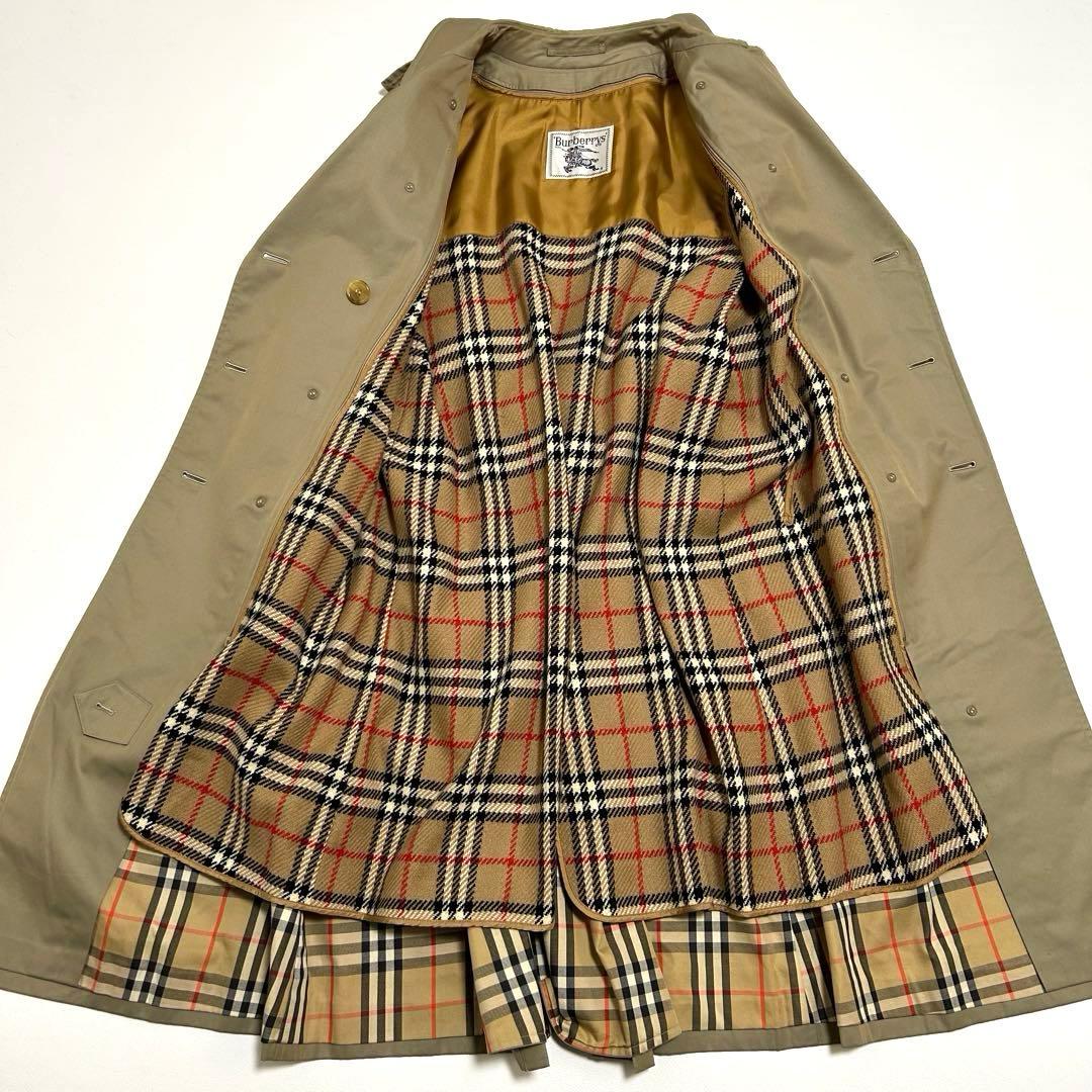バーバリー ダブル トレンチコート ライナー ノバチェック ベルト11