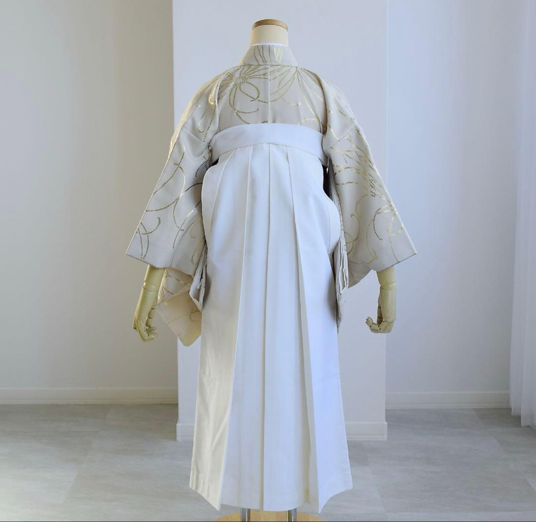 ヒ*リ様 着物・長襦袢 2点セット ベージュ金彩・糸菊