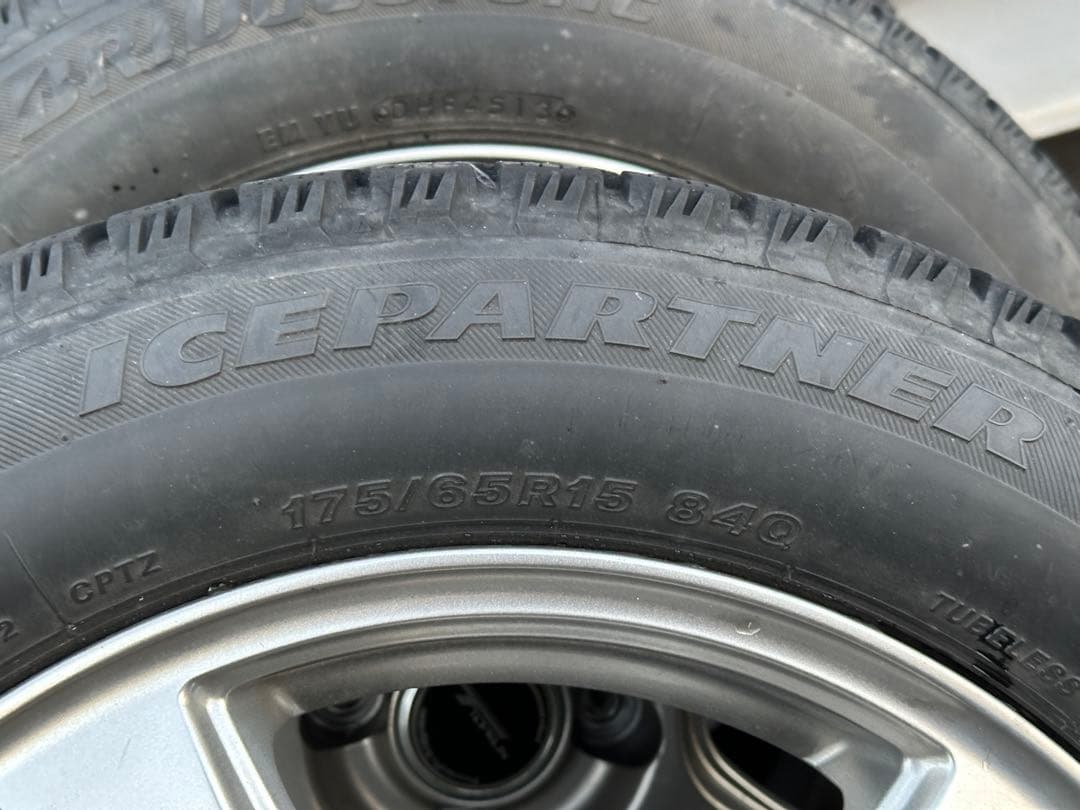 175/65 R15 スタッドレス タイヤ&ホイールセット ９分山