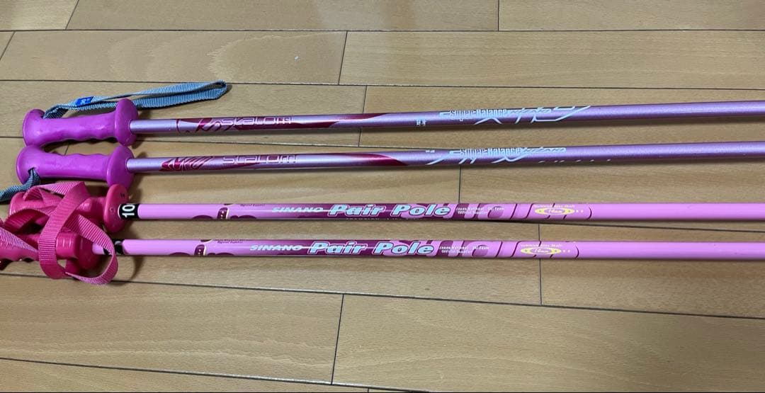 ROSSIGNOL ジュニア用スキー板 128cm ストック2セット付き