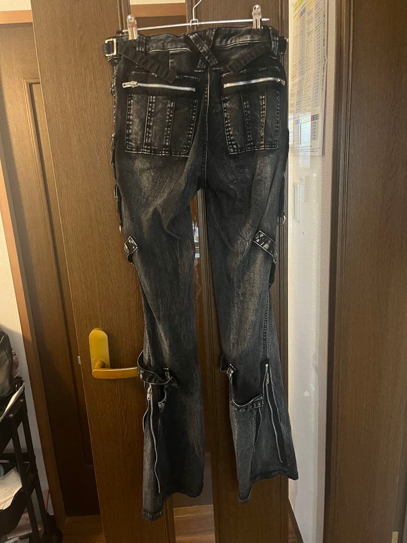 TRIPP nyc POWER BELT PANT グレー スキニーデニム