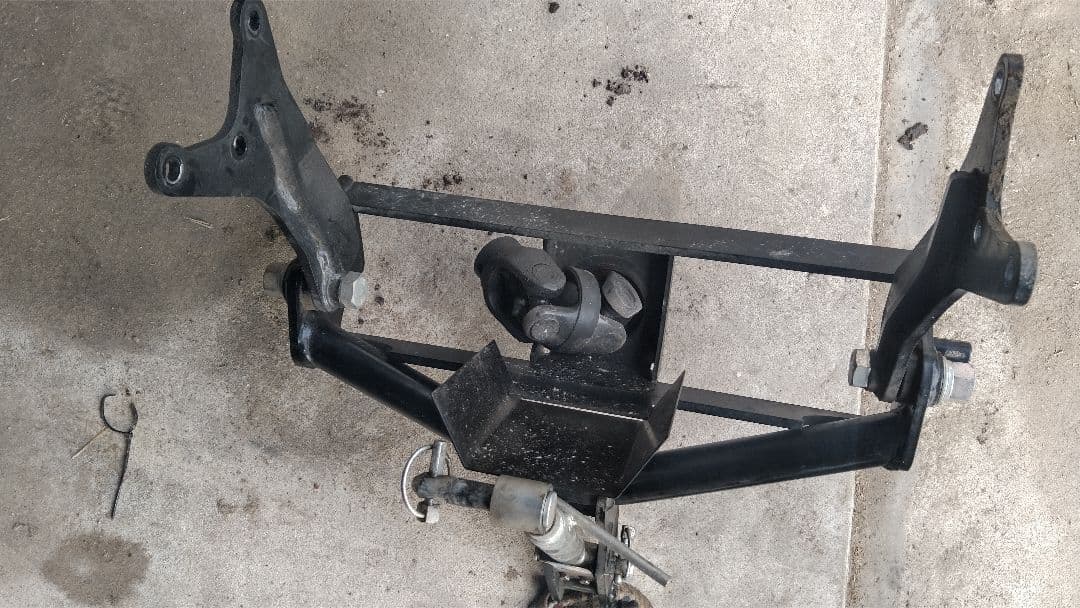 コバシ畔塗機　クボタヒッチ組み替え