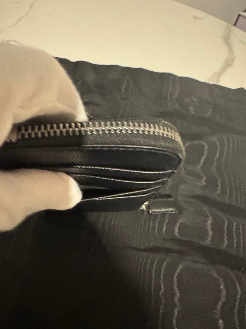 PRADA サフィアーノ クジラ柄 カードケース ケース 黒