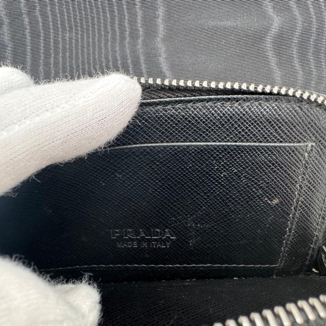 PRADA サフィアーノ クジラ柄 カードケース ケース 黒